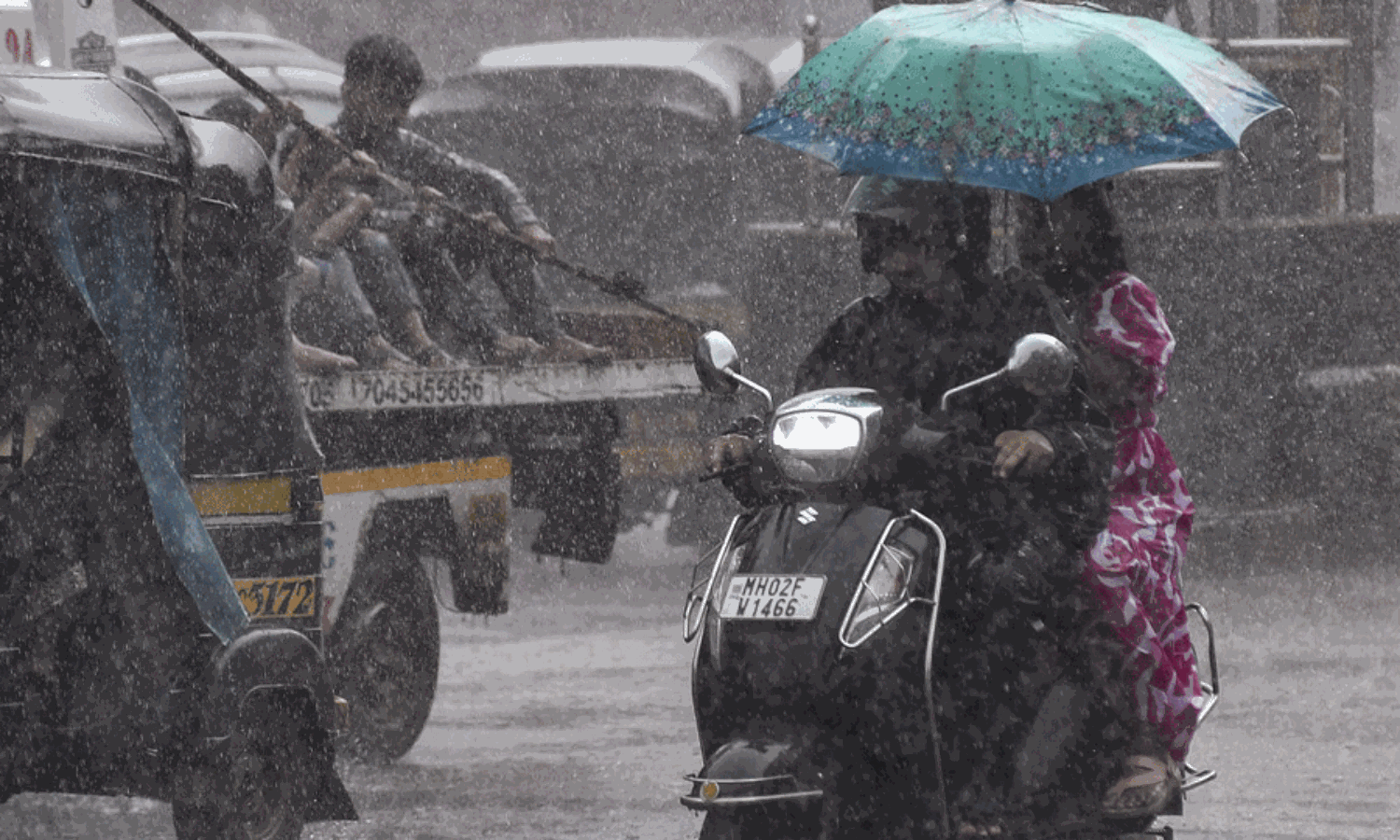 Mumbai landslide kills two as heavy rain paralyzes city