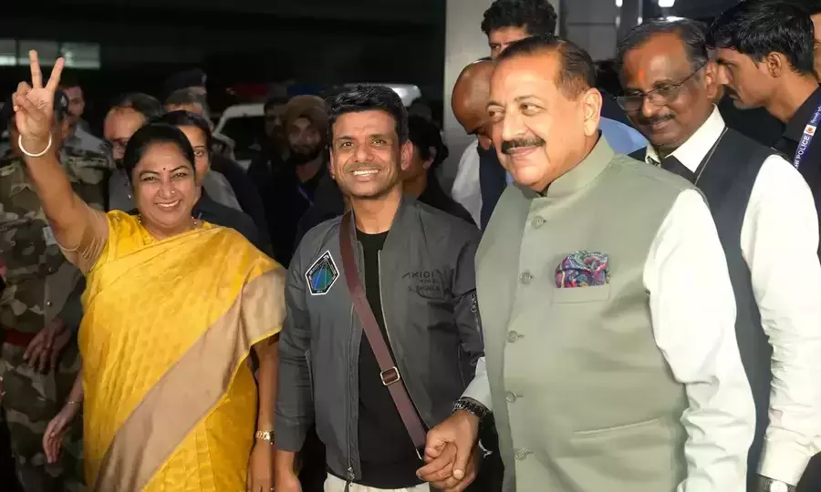 India celebrates as Shubhanshu Shukla lands in Delhi
