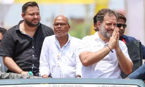 Tejashwi Yadav at Voter Adhikar Yatra states will work to make Rahul Gandhi PM