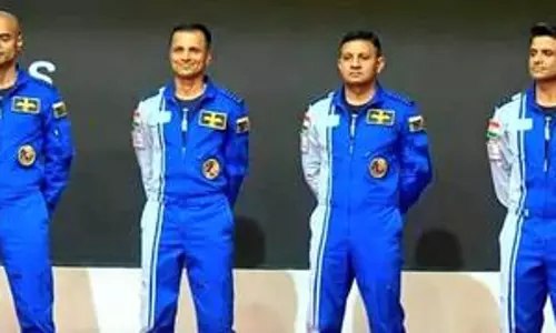 Gaganyatris to be felicitated today at Air Force Auditorium in Delhi