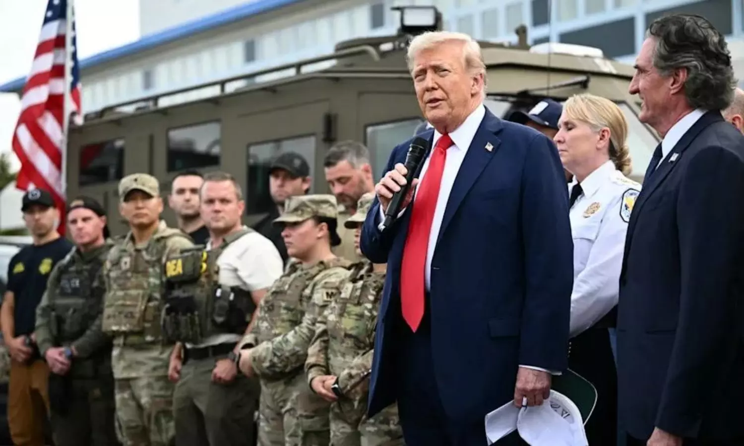 Trump accused of manufacturing crisis to justify national guard deployment to Chicago