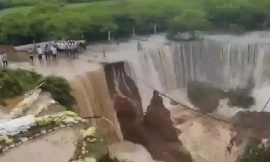 2-km crater forms in Rajasthan village as heavy rains batter state