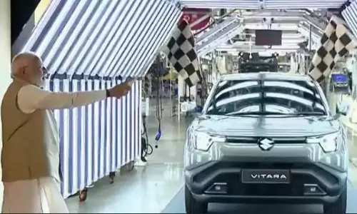 Made in India e-Vitara, to be exported to 100 countries: PM Modi