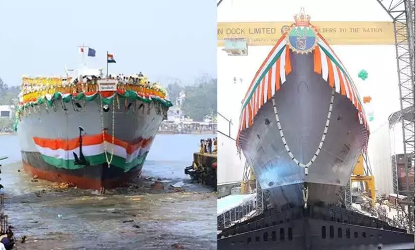 Navy commissions stealth frigates INS Udayagiri, INS Himagiri