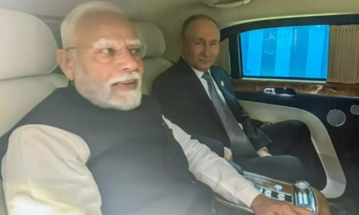 Bonhomie on display as Modi and Putin share car ride in Tianjin