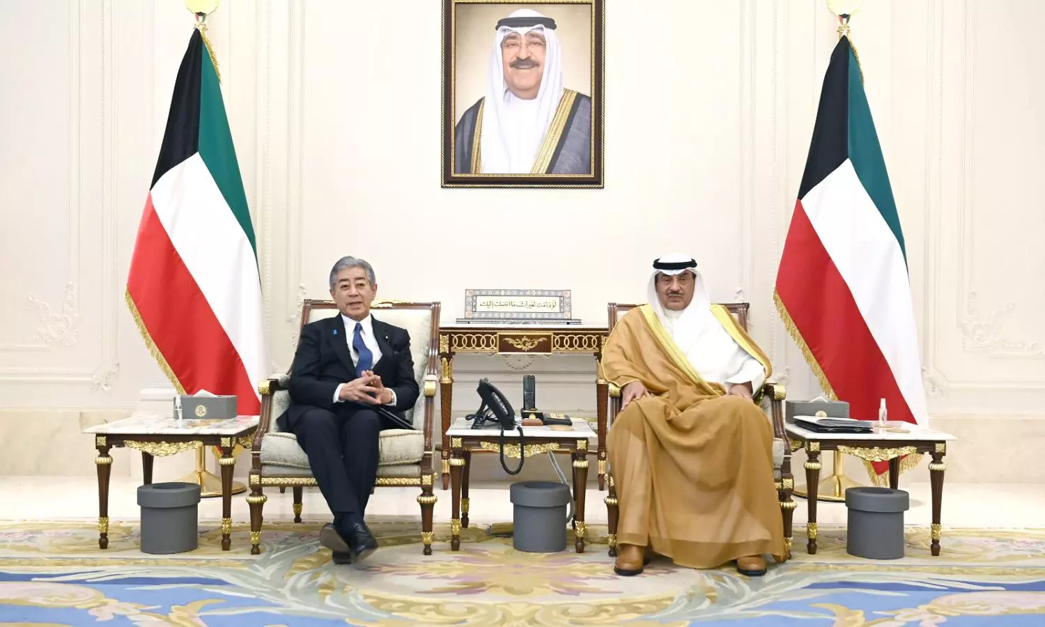 Kuwaiti Crown Prince receives Japanese Foreign Minister