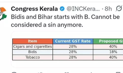 Congress’ ‘Bihar and bidis’ post triggers row, NDA leaders slam party