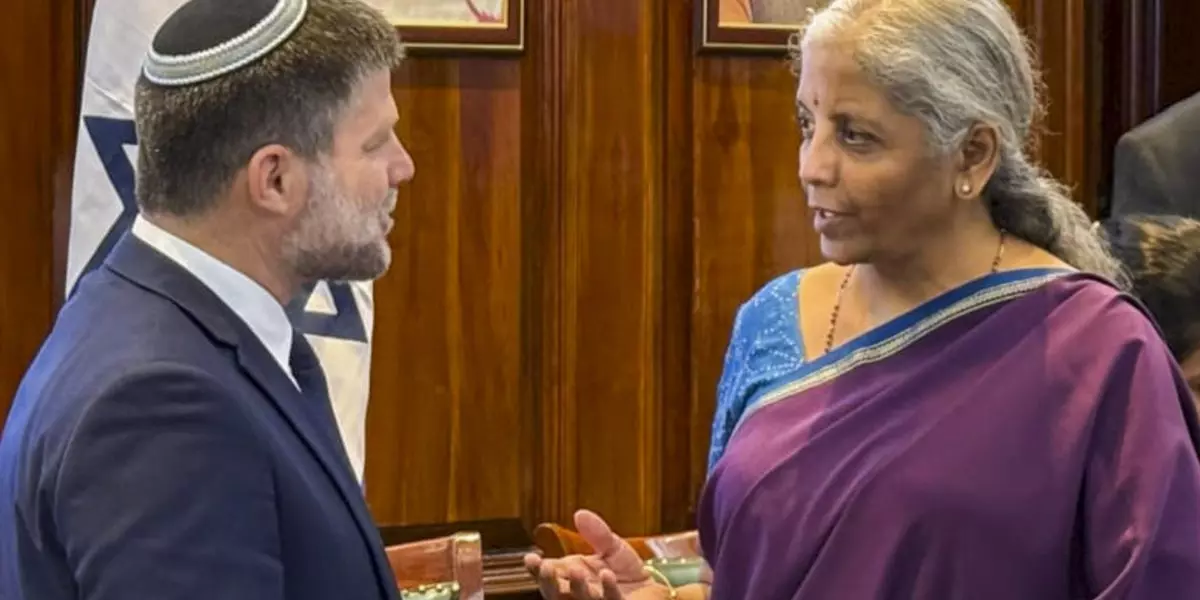 Israeli finance minister not welcome in Europe for Gaza atrocities finds welcome in India