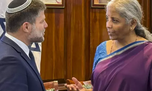 Israeli finance minister not welcome in Europe for Gaza atrocities finds welcome in India