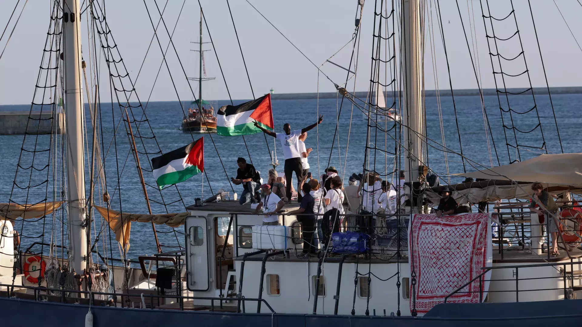 Activist group alleges drone strike on Gaza aid boat in Tunisia