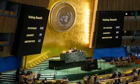 UN General Assembly backs two-state solution, India votes in favor