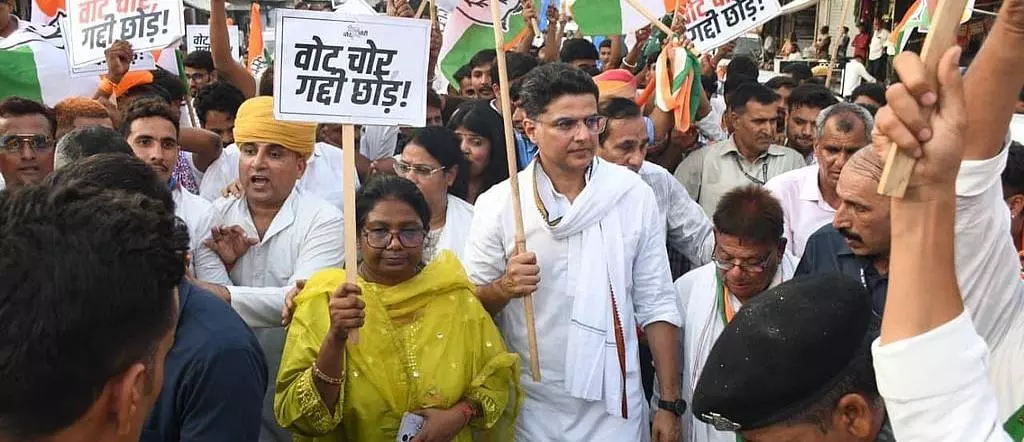 Cong launches ‘Vote Chor, Gaddi Chhod’ padyatra in Chhattisgarh