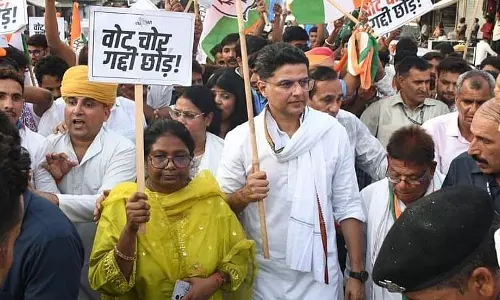 Cong launches ‘Vote Chor, Gaddi Chhod’ padyatra in Chhattisgarh