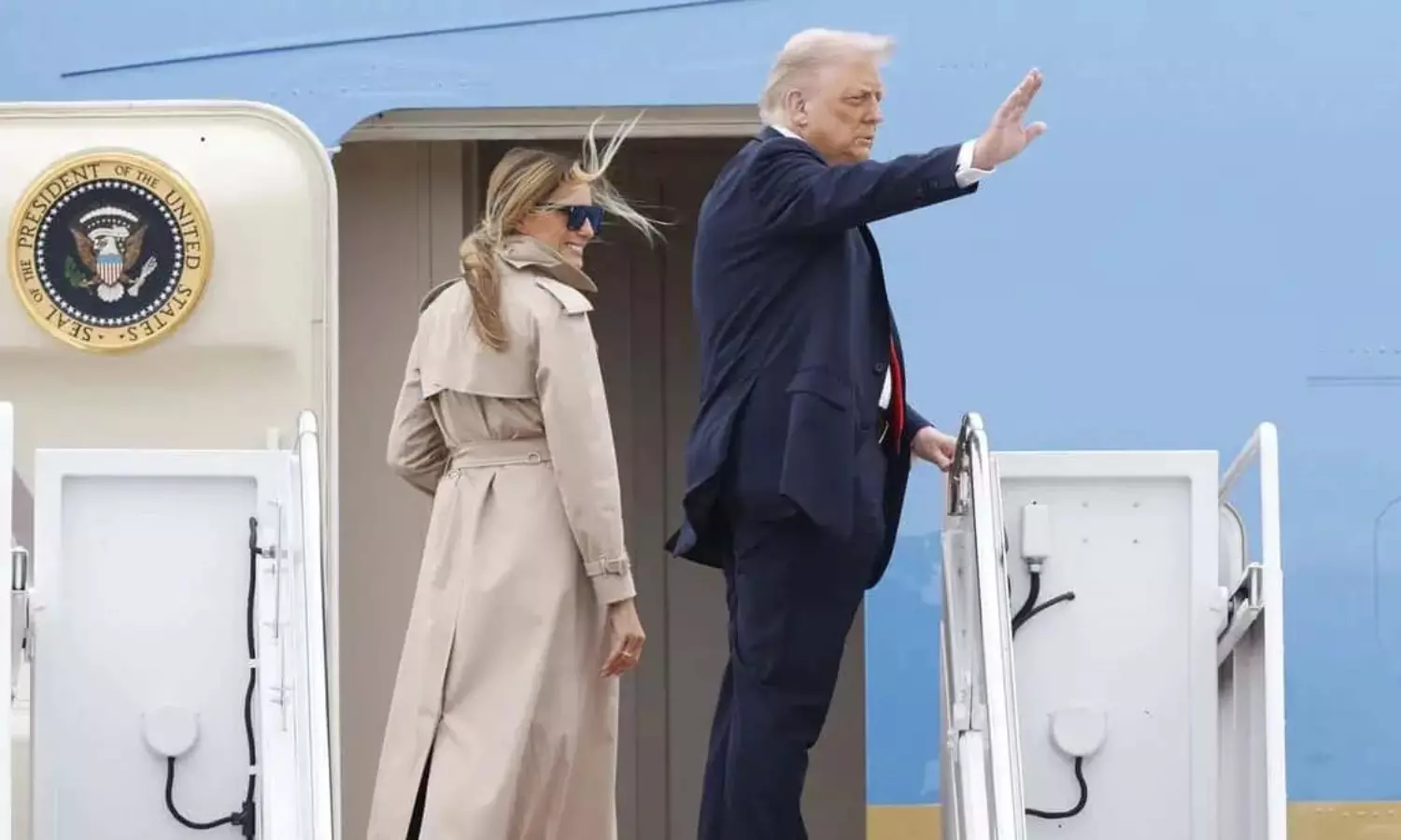 Trump and First Lady arrive in UK for second State Visit