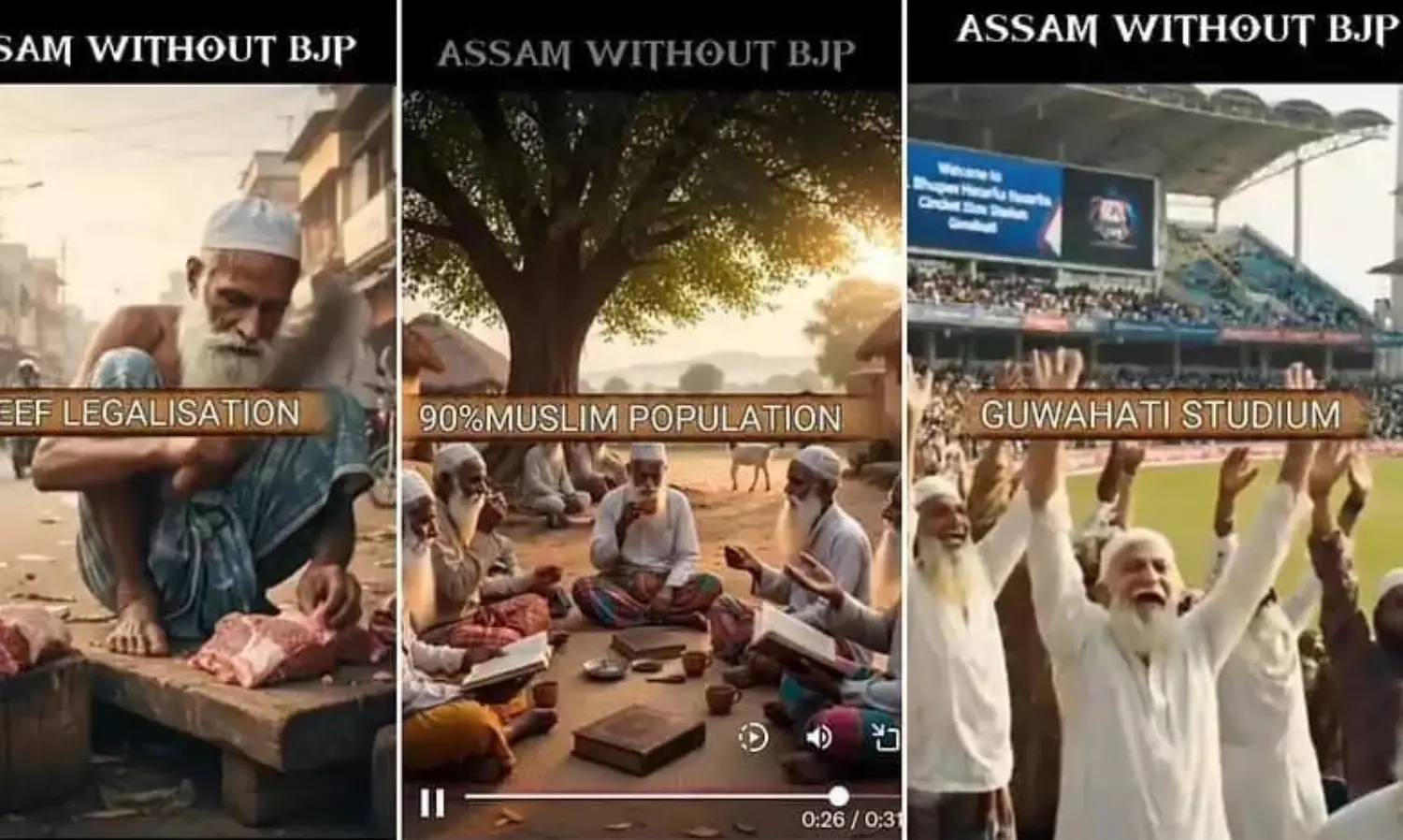 Assam BJP video portrays Muslims as threat, Owaisi calls it dream of Muslim-mukt bharat