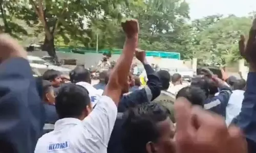 DRF staff in Hyderabad protest pay cut, boycott duties