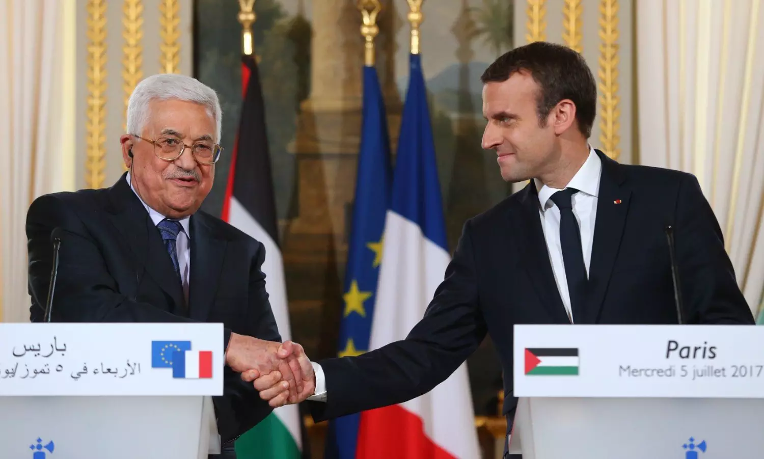 Macron terms Palestinian state as justice, Guterres calls it a right, Israel threatens annexation