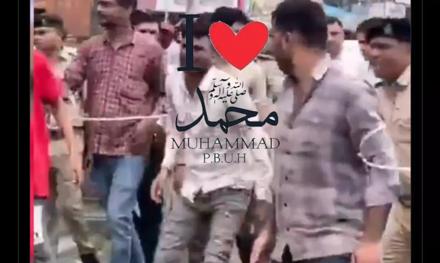 Gujarat police humiliate Muslim youths, tying and parading them in public over ‘I Love Muhammad’