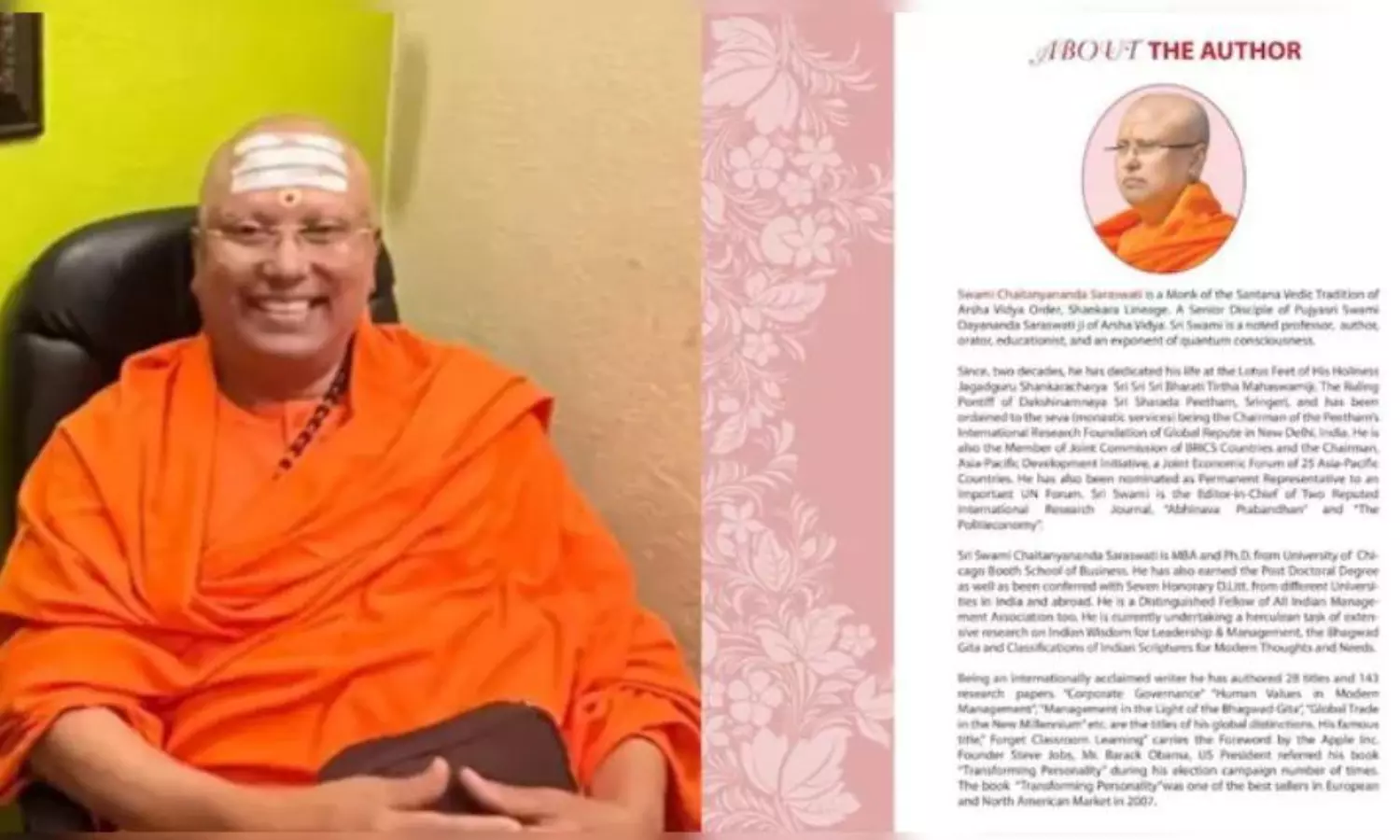 Delhi Baba claims he is MBA, PhD holder, author admired by Steve Jobs, Obama