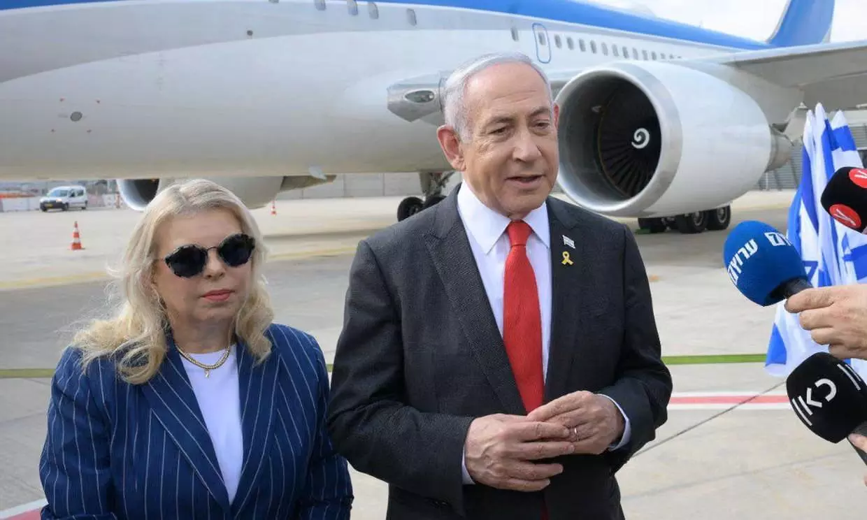 Netanyahu takes long route to UN summit to avoid possible arrest in Europe