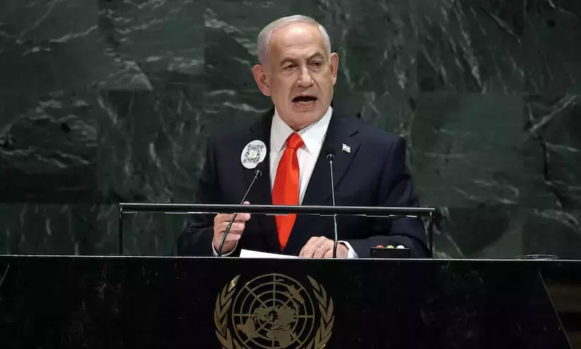 Delegates boo Netanyahu, walk out of UNGA when he begins speech