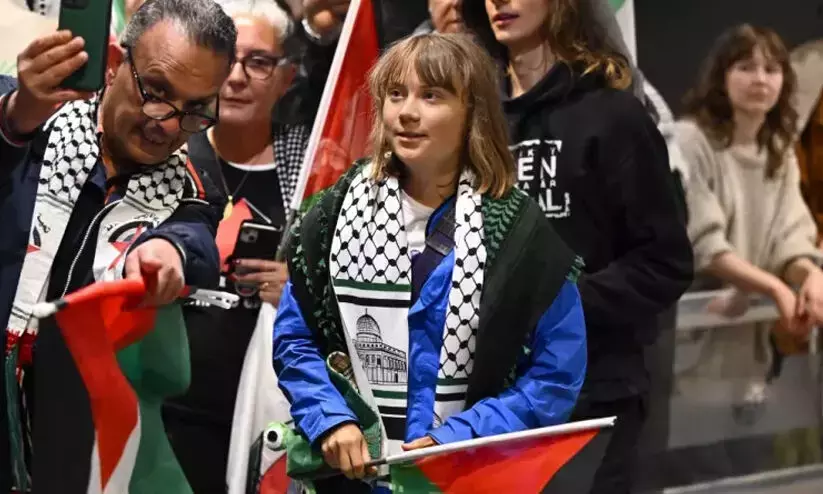 Israel forces mistreat Greta Thunberg; force to “kiss Israeli flag”