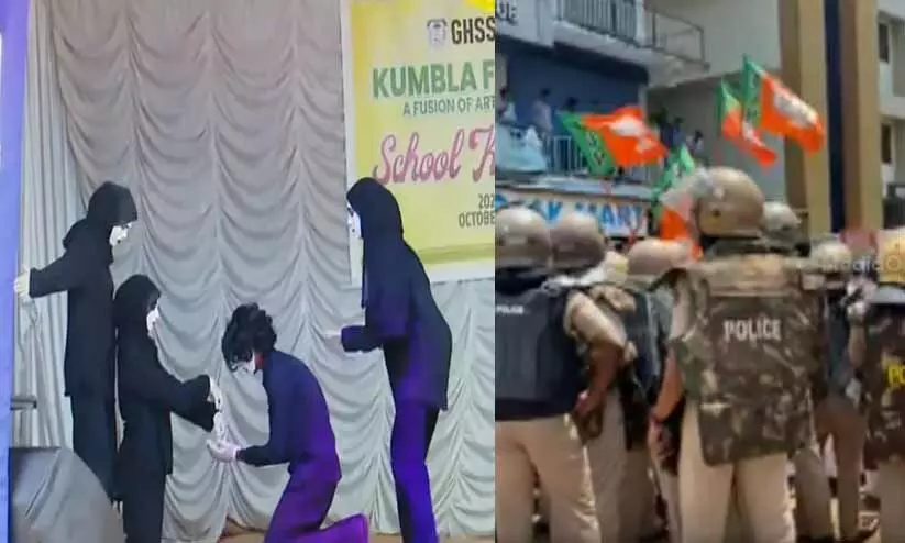 Kasaragod school students re-stage disrupted pro-Palestinian mime