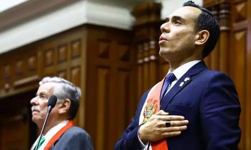 Perus Congress leader Jose Jeri sworn in as President