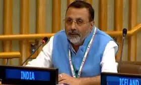 Nishikant Dubey at 80th UNGA session Nishikant Dubey at 80th UNGA session
