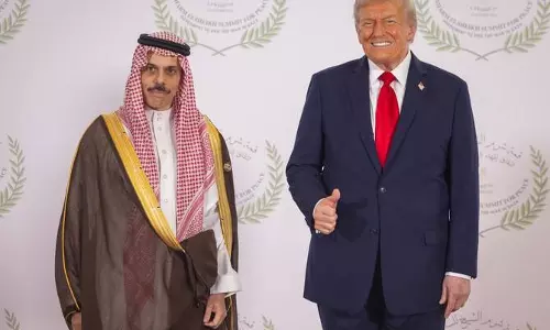 Saudi FM meets Trump, El-Sisi at Gaza peace summit in Egypt