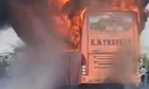 Over 15 feared dead as bus in Jaisalmer catches fire