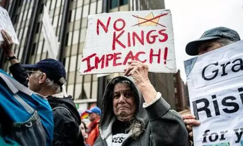 ‘No Kings’ protests sweep US as demonstrators rally against Trump