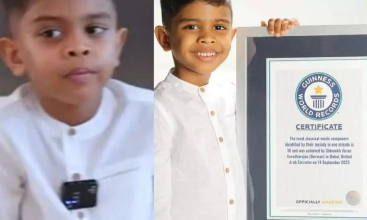 German-Tamil boy in Dubai earns Guinness record for musical excellence