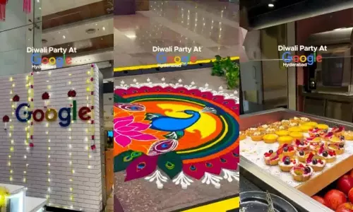 Deepawali celebrations light up Google’s Hyderabad office; internet reacts