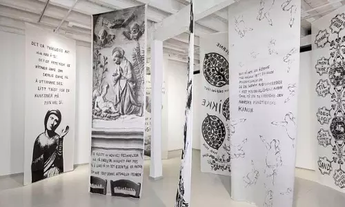 International artist’s work at Kochi’s Durbar Hall Art Gallery vandalised