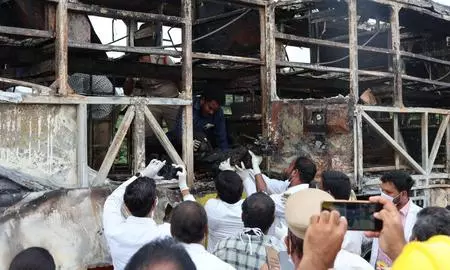 Bodies of 18 victims handed over to families after Andhra Pradesh bus fire tragedy