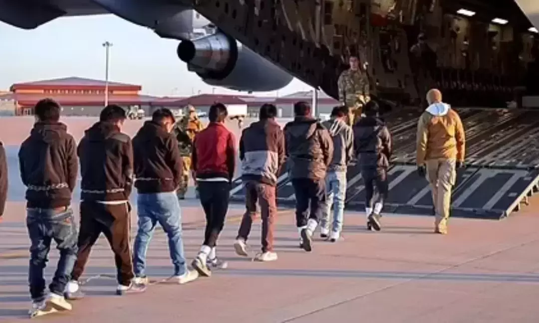 US deports illegal Indian immigrants mercilessly shackled in 25 hr flight