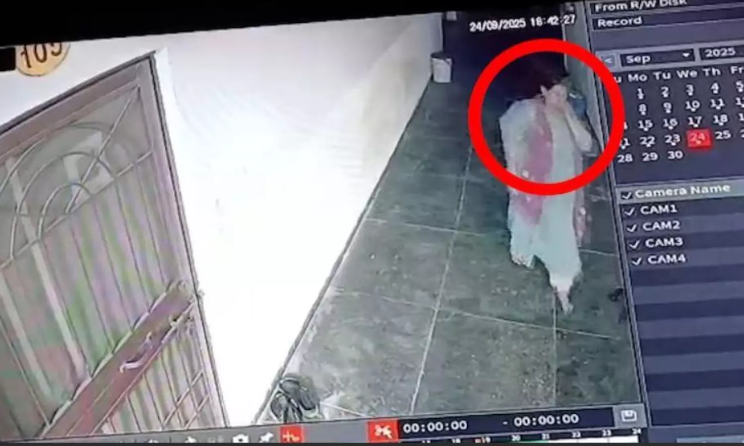 Senior Madhya Pradesh Police officer caught stealing on camera, now on the run