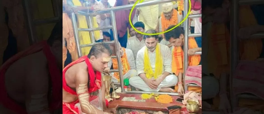 Temple cleaned after visit from Prashant Kishor and Muslim candidate Temple cleaned after visit from Prashant Kishor and Muslim candidate