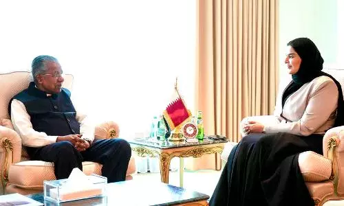Kerala CM meets Qatari minister to discuss investment, bilateral cooperation Kerala CM meets Qatari minister to discuss investment, bilateral cooperation