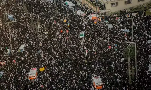 Ultra-Orthodox Jews in Israel hold protest in Jerusalem against military service Ultra-Orthodox Jews in Israel hold protest in Jerusalem against military service