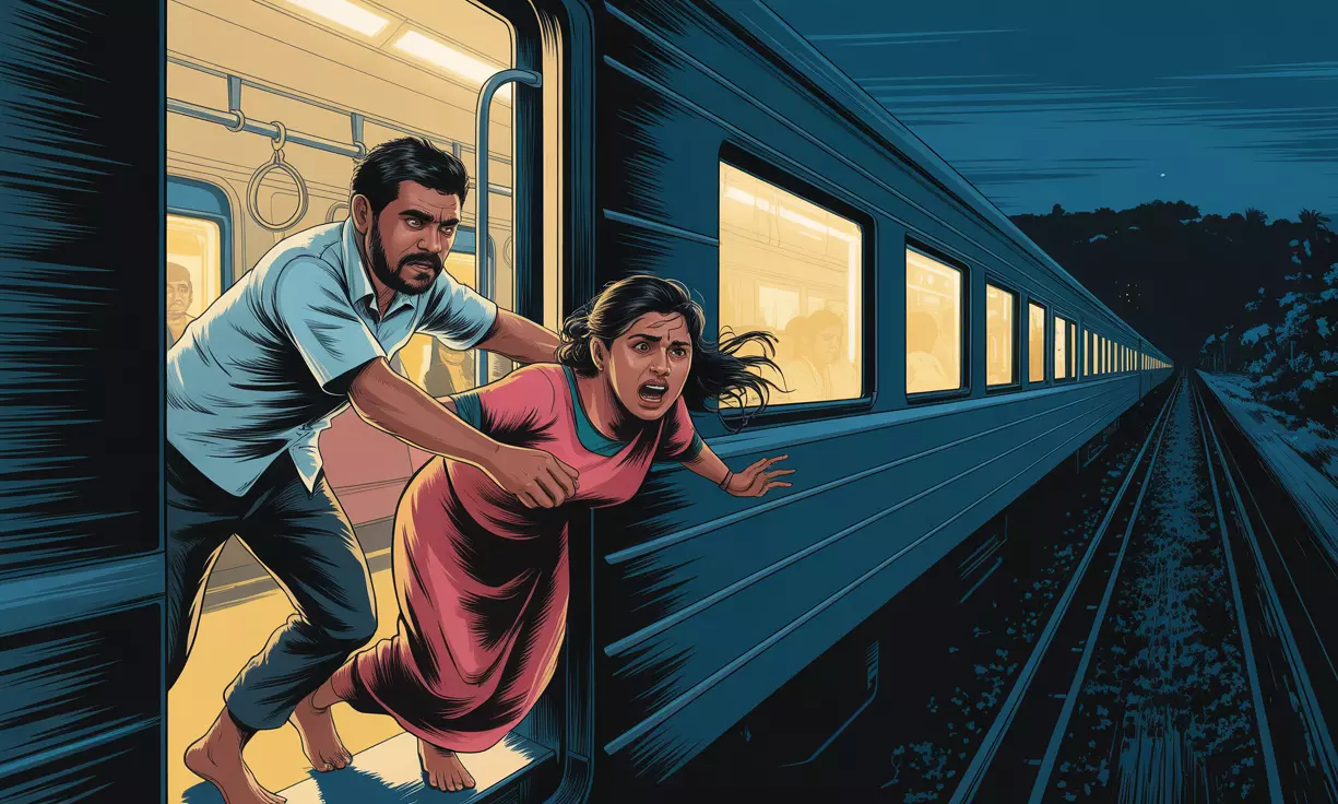 Drunken man pushes woman out of train in Kerala’s Varkala
