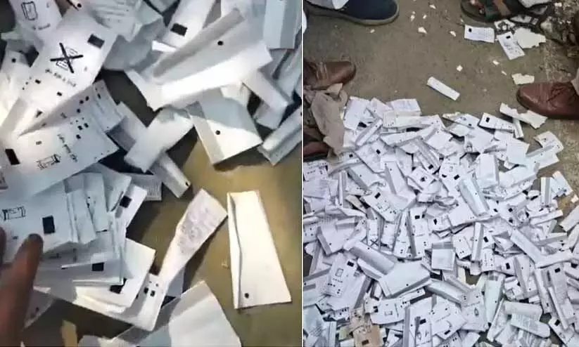 Bihar polls: Heap of VVPAT slips found dumped; official booked