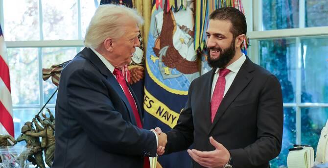 Syrian President Ahmed Al-Sharaa holds historic talks with Trump