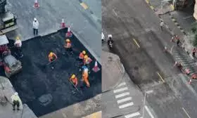 Dubai pothole fixing