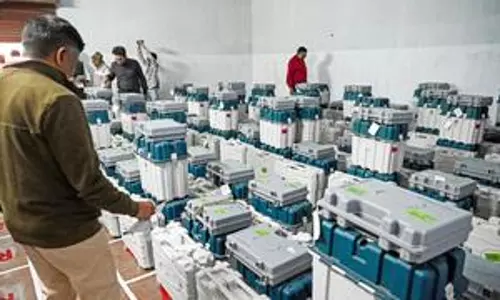 Grand Alliance candidates protest outside Rohtas strong room Grand Alliance candidates protest outside Rohtas strong room