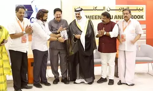 Mansoor Palloor’s debut novel Arabiyude Amma released at Sharjah International Book Fair
