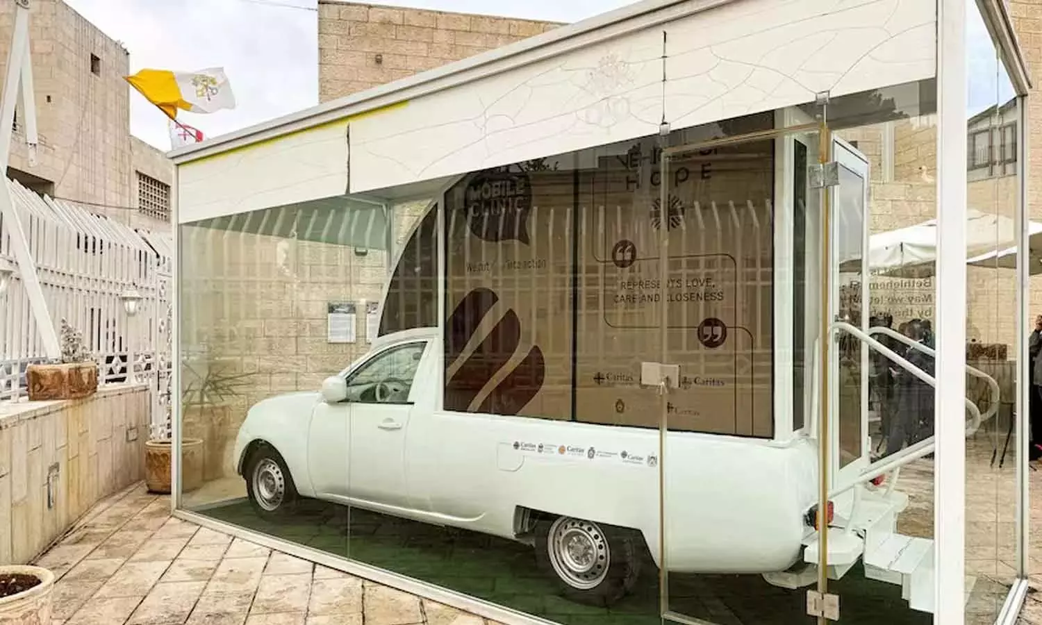 Pope Francis’s vehicle turned into mobile health clinic for children in Gaza