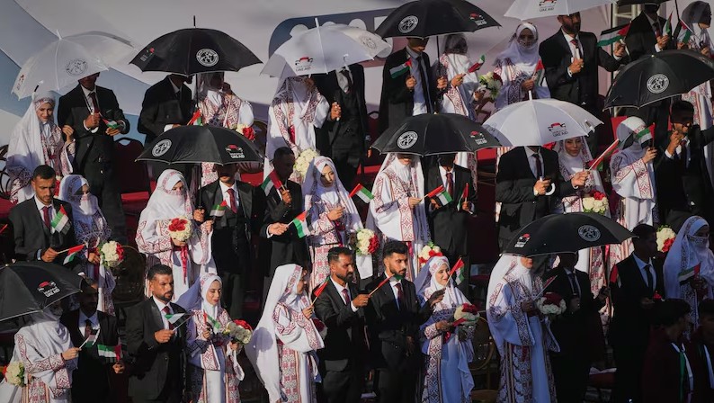 UAE holds weddings for 54 couples in Gaza