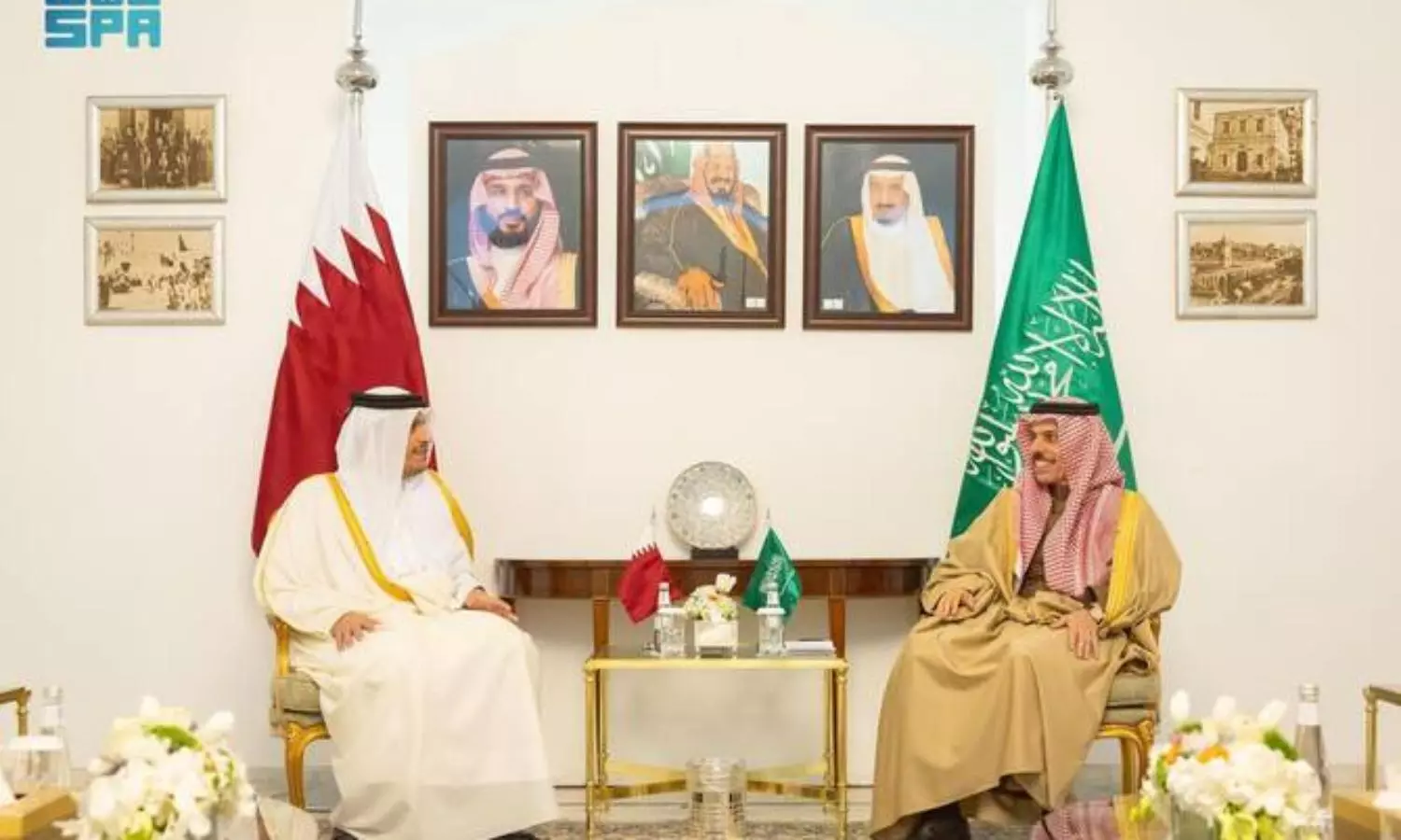 Saudi, Qatari foreign ministers lead coordination council session in Riyadh